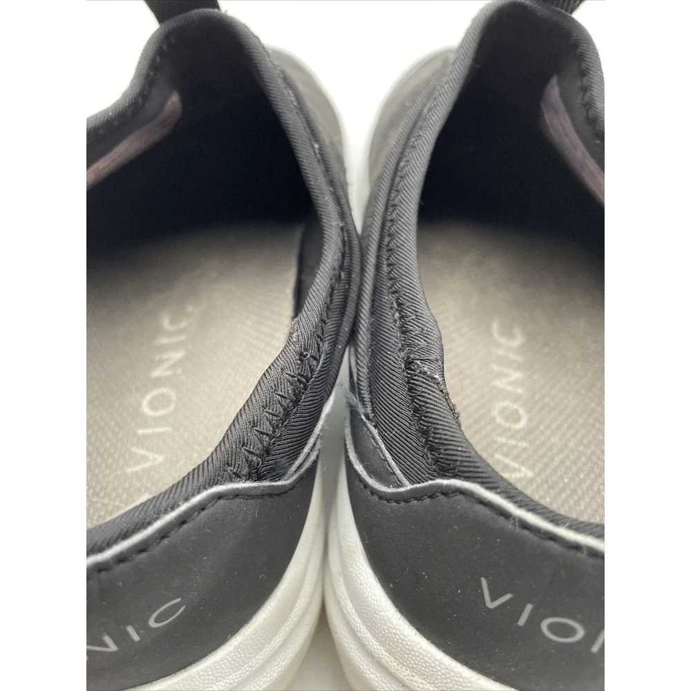 Vionic Adell Black‎ Suede Comfort Slip-on Flat Shoe Women's sizes 9.5